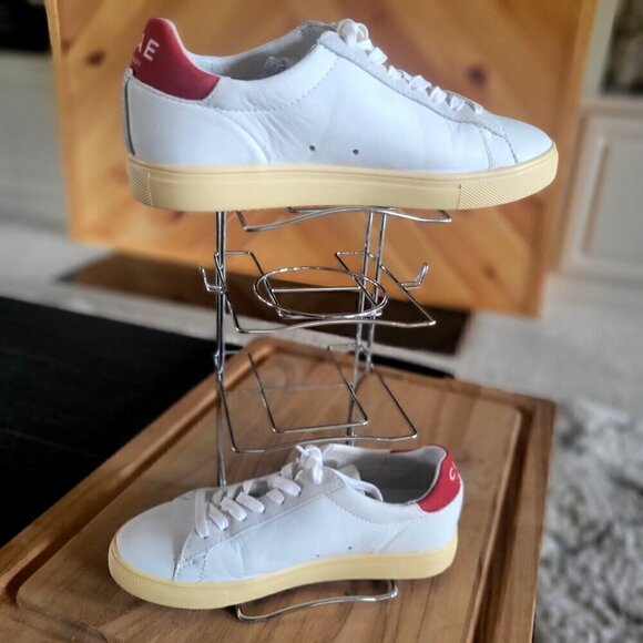 CLAE Los Angeles BRADLEY CALIFORNIA SHOE // WHITE + RED DAHLIA + VANILLA - Picture 6 of 8